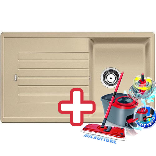 BLANCO Zia 45 SL drez Silgranit šampáň 516742 + ZADARMO VILEDA MOP Easy wring BLANCO Zia 45 SL drez Silgranit šampáň 516742 + ZADARMO VILEDA MOP Easy wring