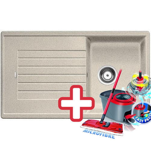 BLANCO Zia 45 SL drez Silgranit piesok 516743 + ZADARMO VILEDA MOP Easy wring 