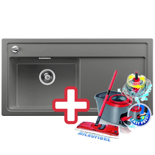 BLANCO ZENAR XL 6 S Silgranit drez hliník. metalíza, vanička vľavo 516952+ ZADARMO VILEDA BLANCO ZENAR XL 6 S Silgranit drez hliník. metalíza, vanička vľavo 516952+ ZADARMO VILEDA