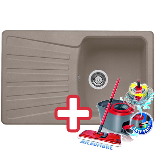 BLANCO Nova 45 S drez Silgranit tartufo, 517369 + ZADARMO VILEDA MOP Easy wring BLANCO Nova 45 S drez Silgranit tartufo, 517369 + ZADARMO VILEDA MOP Easy wring