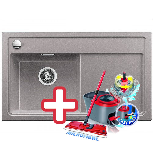 BLANCO Zenar 45 S drez Silgranit hliníková metalíza, ľavý 518469+ ZADARMO VILEDA MOP Easy BLANCO Zenar 45 S drez Silgranit hliníková metalíza, ľavý 518469+ ZADARMO VILEDA MOP Easy
