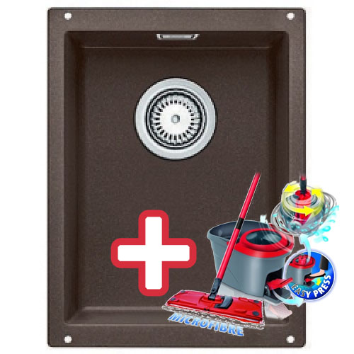 BLANCO Subline 320 - U drez káva s excentrom 515055 + ZADARMO VILEDA MOP Easy wring