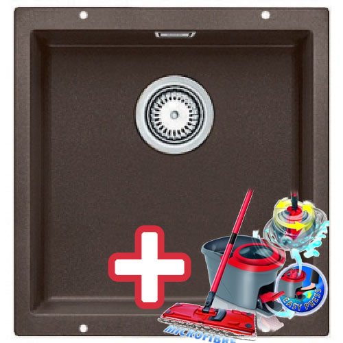 BLANCO Subline 400 - U drez káva s excentrom 515759 + ZADARMO VILEDA MOP Easy wring BLANCO Subline 400 - U drez káva s excentrom 515759 + ZADARMO VILEDA MOP Easy wring