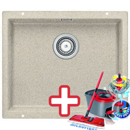 BLANCO Subline 500 - U drez Silgranit piesok 518570 + ZADARMO VILEDA MOP Easy wring BLANCO Subline 500 - U drez Silgranit piesok 518570 + ZADARMO VILEDA MOP Easy wring