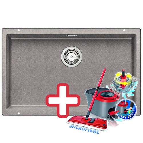 BLANCO Subline 700 - U drez Silgranit hliníková metalíza 518574+ ZADARMO VILEDA MOP Easy w BLANCO Subline 700 - U drez Silgranit hliníková metalíza 518574+ ZADARMO VILEDA MOP Easy w