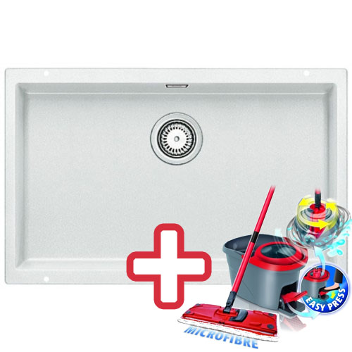 BLANCO Subline 700 - U drez biely 515774 + ZADARMO VILEDA MOP Easy wring BLANCO Subline 700 - U drez biely 515774 + ZADARMO VILEDA MOP Easy wring