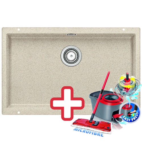 BLANCO Subline 700 - U drez Silgranit piesok 518579+ ZADARMO VILEDA MOP Easy wring BLANCO Subline 700 - U drez Silgranit piesok 518579+ ZADARMO VILEDA MOP Easy wring