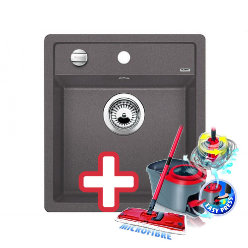 BLANCO DALAGO 45 Silgranit drez sivá skala ,518846 + ZADARMO VILEDA MOP Easy wring