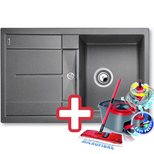 BLANCO Metra 45 S Compact drez Silgranit sivá skala 519562 + ZADARMO VILEDA MOP Easy wring