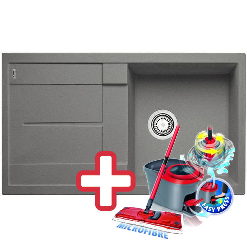 BLANCO Metra 5 S drez Silgranit sivá skala 518872 + ZADARMO VILEDA MOP Easy wring