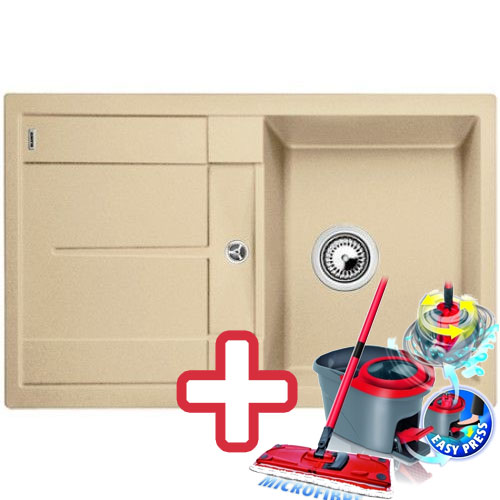 BLANCO Metra 45 S Compact drez Silgranit šampaň 519567 + ZADARMO VILEDA MOP Easy wring