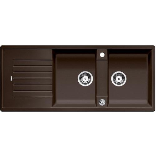 BLANCO Zia 8 S drez s excentrom, vrátane sifónu, kávová 515592
