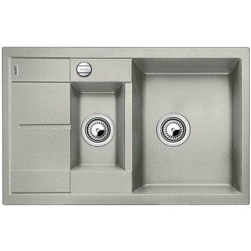 BLANCO METRA 6 S Compact SILGRANIT perlovo šedáoboustranné prevedenie s excentrom 520576