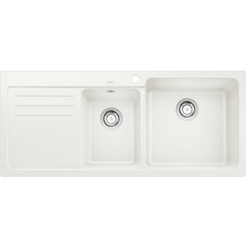 BLANCO NAYA 8 S SILGRANIT biela drez vpravo 525783 BLANCO NAYA 8 S SILGRANIT biela drez vpravo 525783