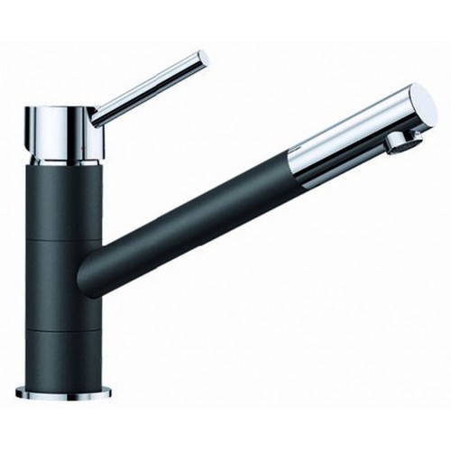BLANCO KANO HD silgranit čierna/chróm 526175