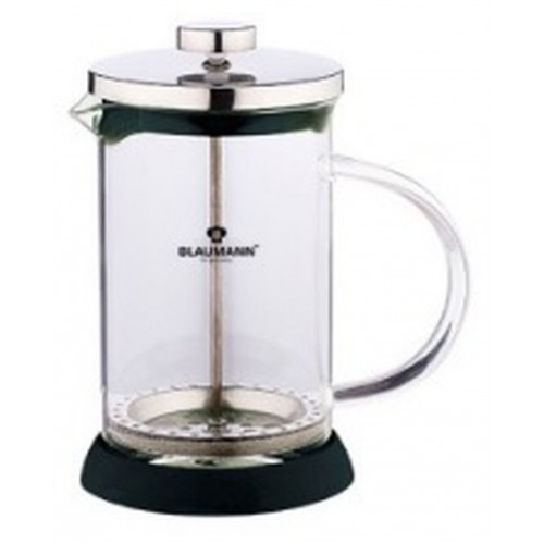 BLAUMANN French Press Kanvička na čaj a kávu 350 ml, čierna BL-1441