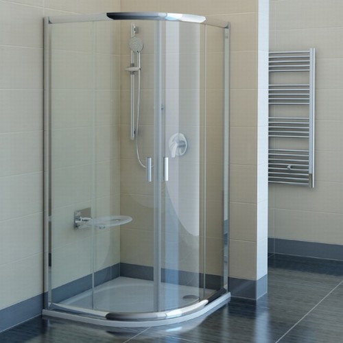RAVAK BLIX BLCP4-90 sprchovací kút štvrťkruhový posuvný, white + transparent 3B270100Z1