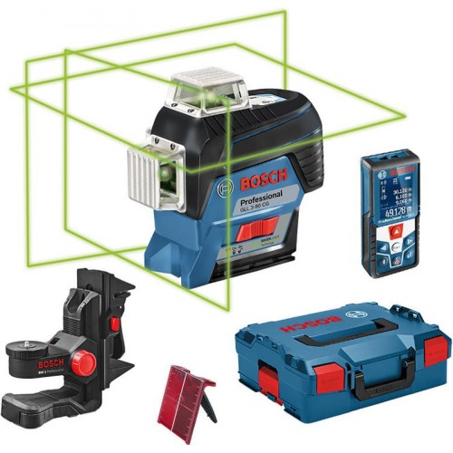 BOSCH GLL 3-80 CG Professional Krížový laser + GLM 50 C laserový merač 0601063T04