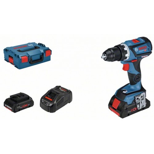 BOSCH GSR 18V-60 C Akumulátorový vŕtací skrutkovač 2x 18V 4.0Ah, L-Boxx 06019G1108