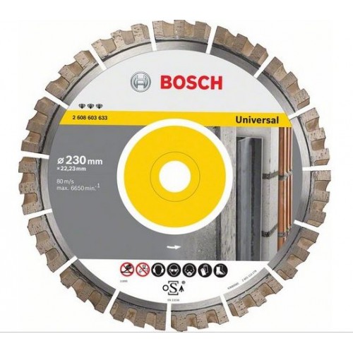 BOSCH Diamantový rezací kotúč Best for Universal 230x22, 33mm, 2608603633