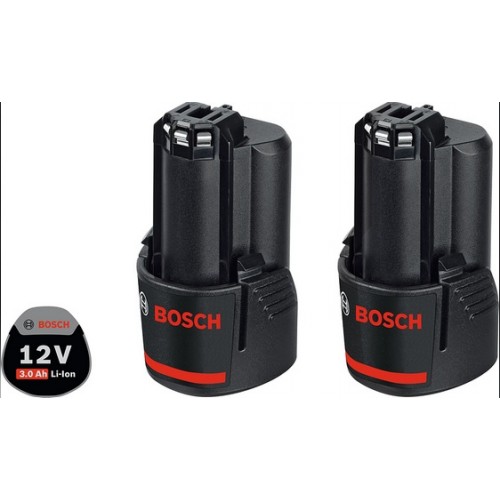 BOSCH 2 x GBA 12 V 3.0 Ah Professional Akumulátor 1600A00X7D