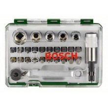 BOSCH 27dílná sada skrutkovacích hrotov a nástrčných kľúčov s račňou Extra Hard 2607017562