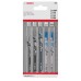 BOSCH 5-dielna súprava pílových listov do priamočiarych píl Wood and Metal 2608667857