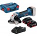 BOSCH GWS 18-125 V-LI Akumulátorová uhlová brúska, 2x 4,0Ah 060193A30Y