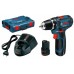 BOSCH GSR 12V-15 Professional aku skrutkovač L-Boxx, 2x2Ah 0.601.868.109