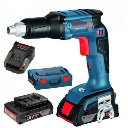 BOSCH GSR 18 V-EC TE Akumulátorový sadrokartonársky skrutkovač, 2x 2,0Ah 06019C8002