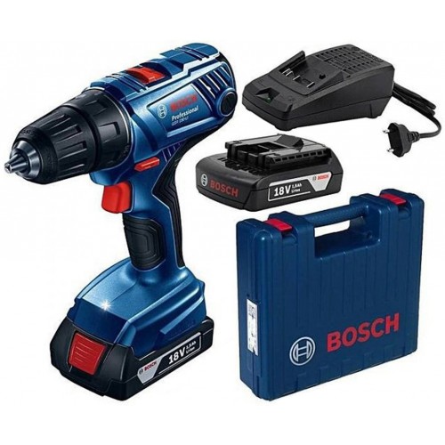 BOSCH GSB 180-LI PROFESSIONAL Aku kombinovaný skrutkovač, 18V, 2x 2,0Ah. 06019F8307