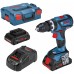 BOSCH GSB 18V-60 C akumulátorový kombinovaný skrutkovač, 2x 4,0Ah 06019G2107