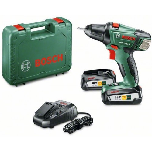 BOSCH PSR 18 LI-2 Compact (2 aku 2,5 Ah) Akumulátorový skrutkovač 060397330H