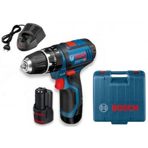 BOSCH GSB 12V-15 AKU skrutkovač s príklepom 06019B6920