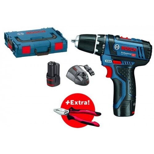 BOSCH GSR 12V-15 Aku skrutkovač + Kombinované kliešte Wiha 0615990K2L BOSCH GSR 12V-15 Aku skrutkovač + Kombinované kliešte Wiha 0615990K2L