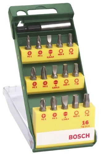 BOSCH 16dílná sada skrutkovacích bitov 2607019453 BOSCH 16dílná sada skrutkovacích bitov 2607019453
