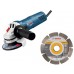BOSCH GWS 750 Úhlová bruska 125 mm+diamantový deliaci kotúč 0615990J23