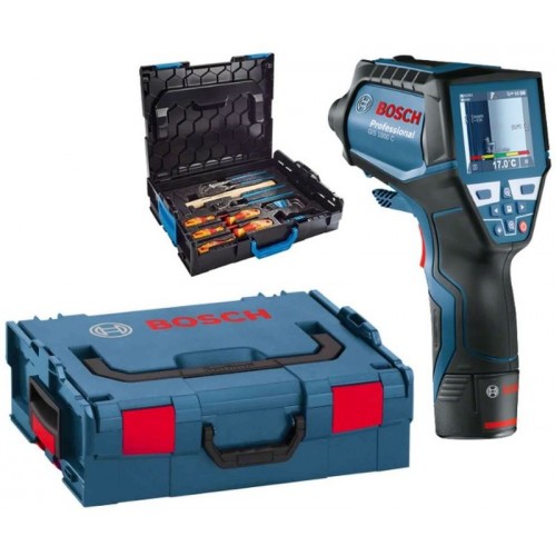 BOSCH GIS 1000 C Professional tepelný detektor + L-Boxx + sada náradia Gedore