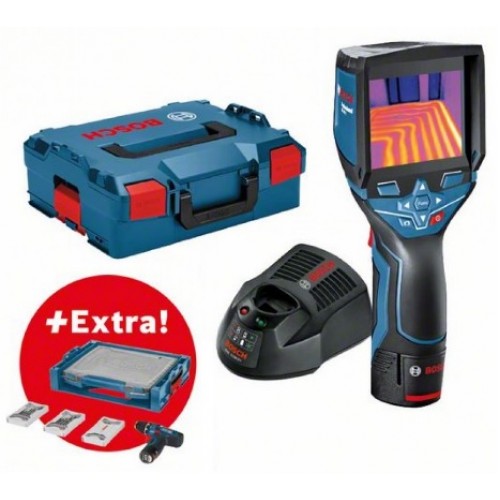 BOSCH GTC 400C Termodetektor + GSR 12V-15 Aku skrutkovač + 39ks príslušenstvo + kufor