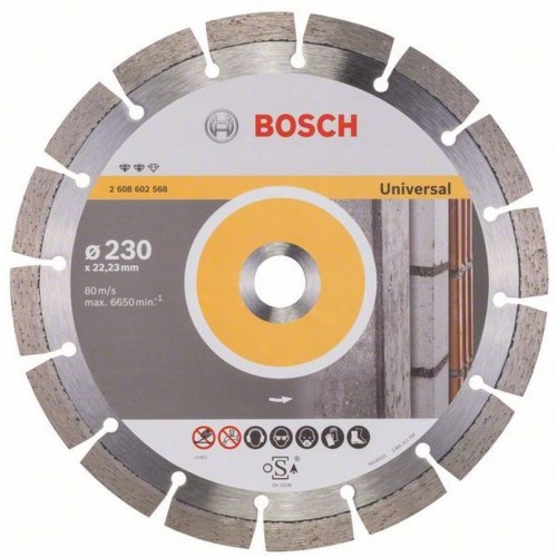 BOSCH Expert for Universal Diamantový deliaci kotúč, 230x22,23x2,4x12mm 2608602568