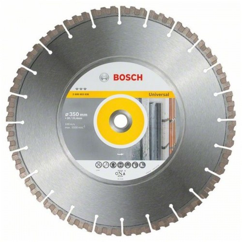 BOSCH Best for Universal Diamantový deliaci kotúč, 350 mm 2608603636
