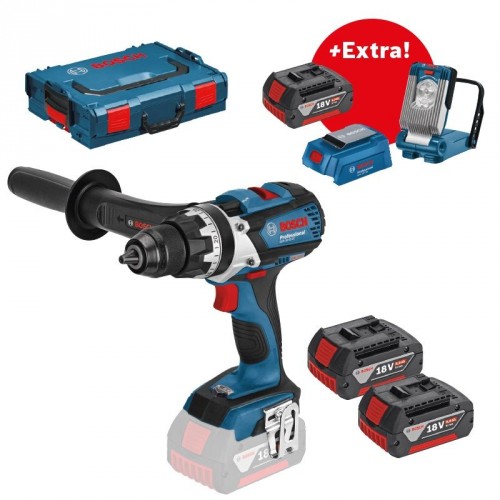BOSCH GSR 18 VE-EC akum. skrutkovač, L-BOXX, 2 x 5,0 Ah akum.+Svítilna GLI, 0.601.9F1.102 BOSCH GSR 18 VE-EC akum. skrutkovač, L-BOXX, 2 x 5,0 Ah akum.+Svítilna GLI, 0.601.9F1.102