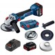 BOSCH GWS 18V-10 Akumulátorová uhlová brúska, 2x 5,0 Ah 06019J4004