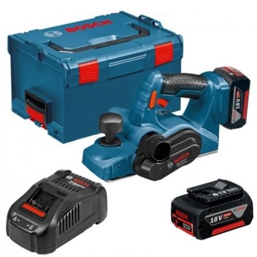 BOSCH GHO 18 V-LI akumulátorvý hoblík, L-BOXX, 2x 5,0 Ah akumulátor, 06015A0304