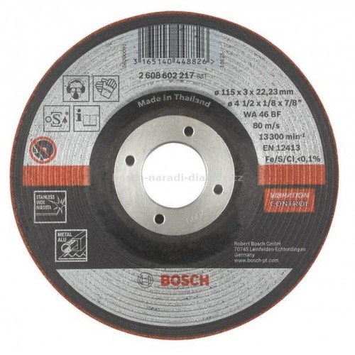 BOSCH brúsny polopružný hrubovací kotúč 115 mm 2608602217