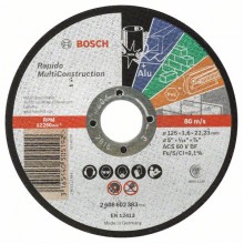 BOSCH Deliace kotúč rovný Rapido Multi Construction 125x1,6mm 2608602383