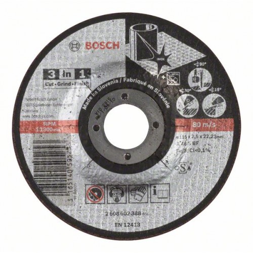 BOSCH Deliace kotúč 3 v 1 115x22,23mm 2608602388