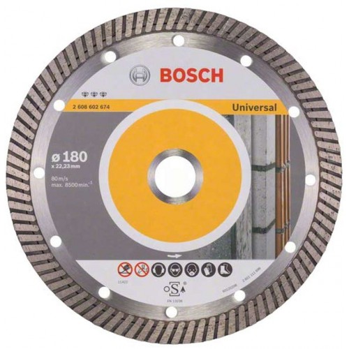 BOSCH Best for Universal Turbo Diamantový deliaci kotúč, 180x22,23x2,5x12mm 2608602674