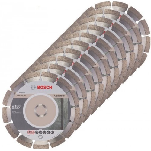 BOSCH Standard for Concrete Diamantový deliaci kotúč, 180x22,23x2x10 mm, 10ks 2608603242