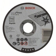 BOSCH Best for Inox - Rapido Deliaci kotúč rovný, 112x22,23x0,6mm 2608603486